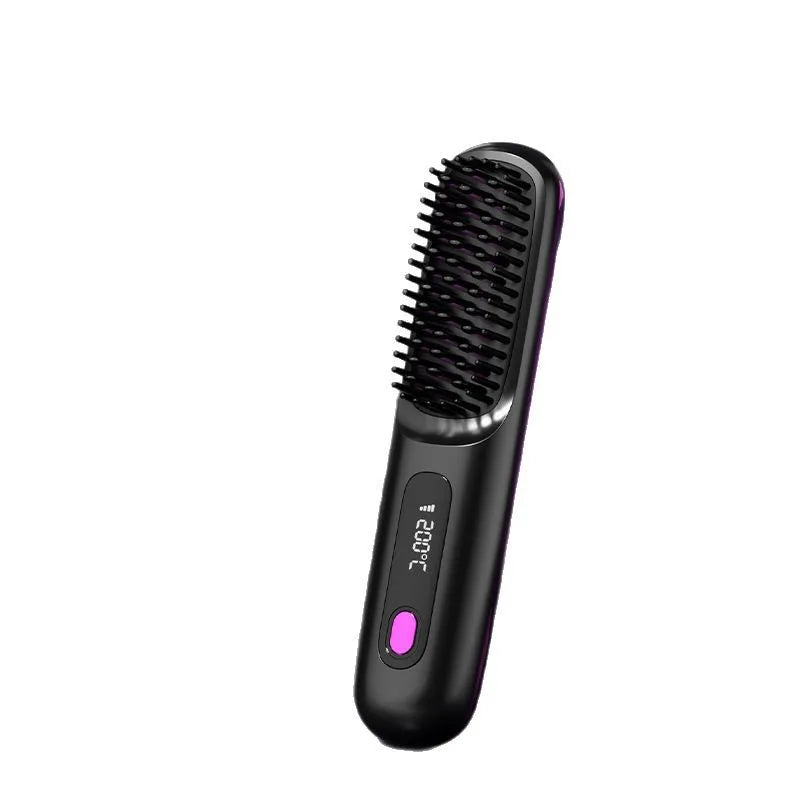2-in-1 USB Cordless Straightening Brush 2